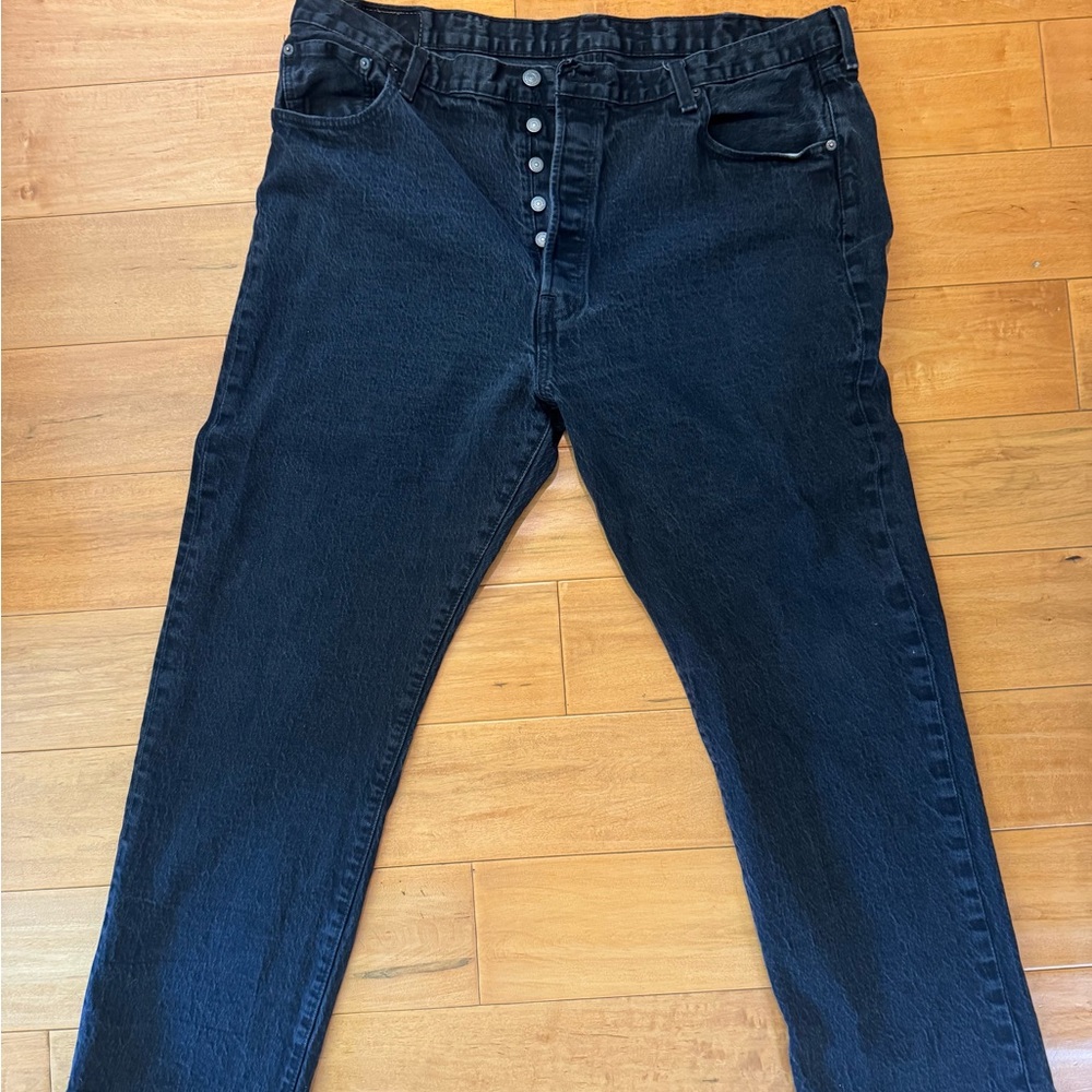 Levi’s 501 Black Jeans W44 L32 – Original Fit – Button Fly – Waterless Denim